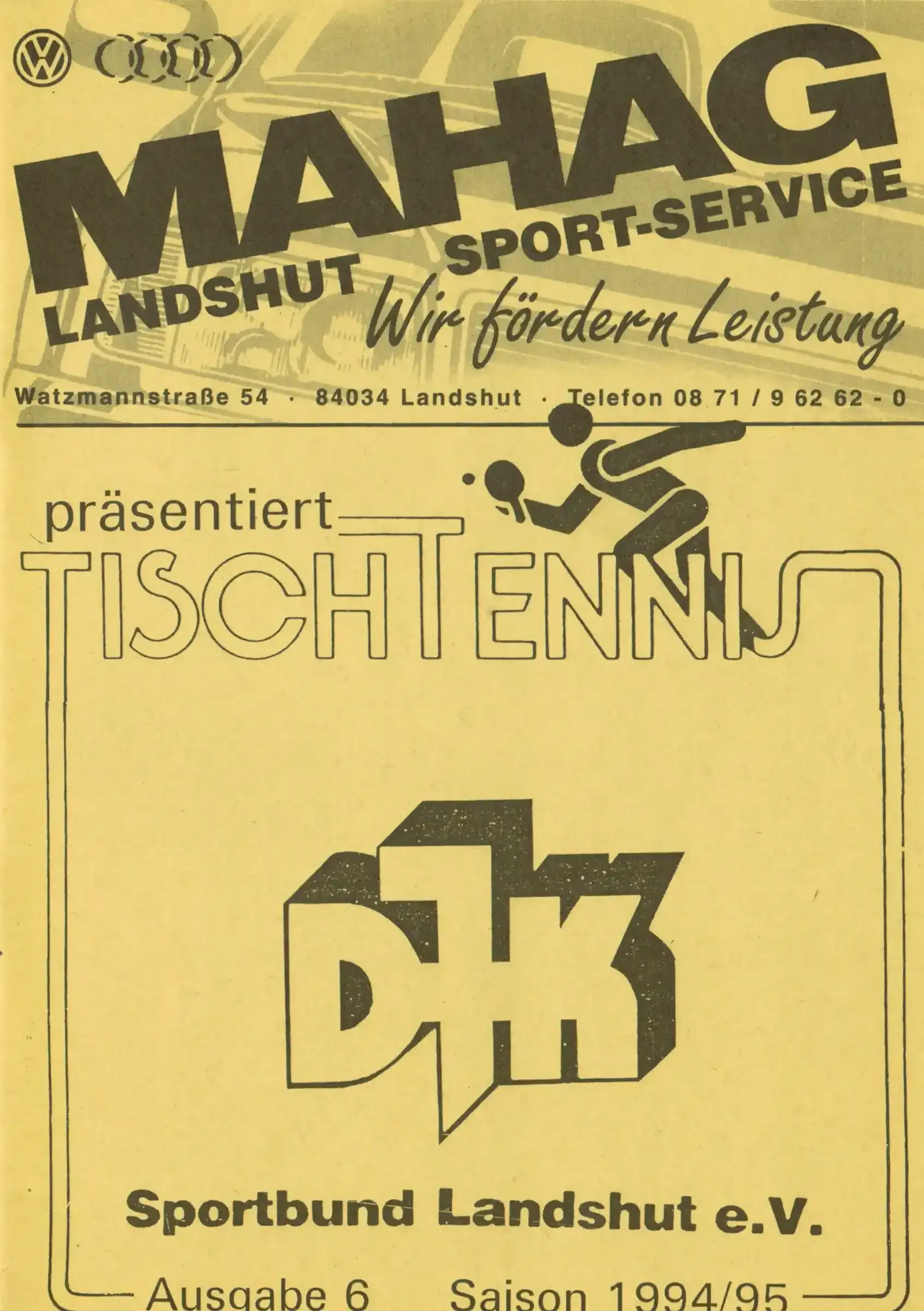 Programmheft der DJK vom Jahr 1994