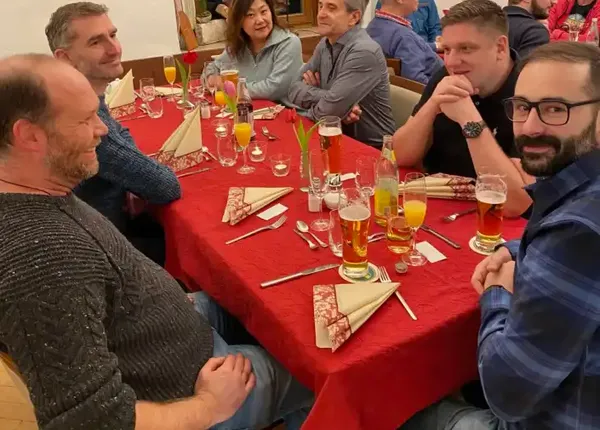 Bild des Neujahresempfangs im Cafe Isartürl