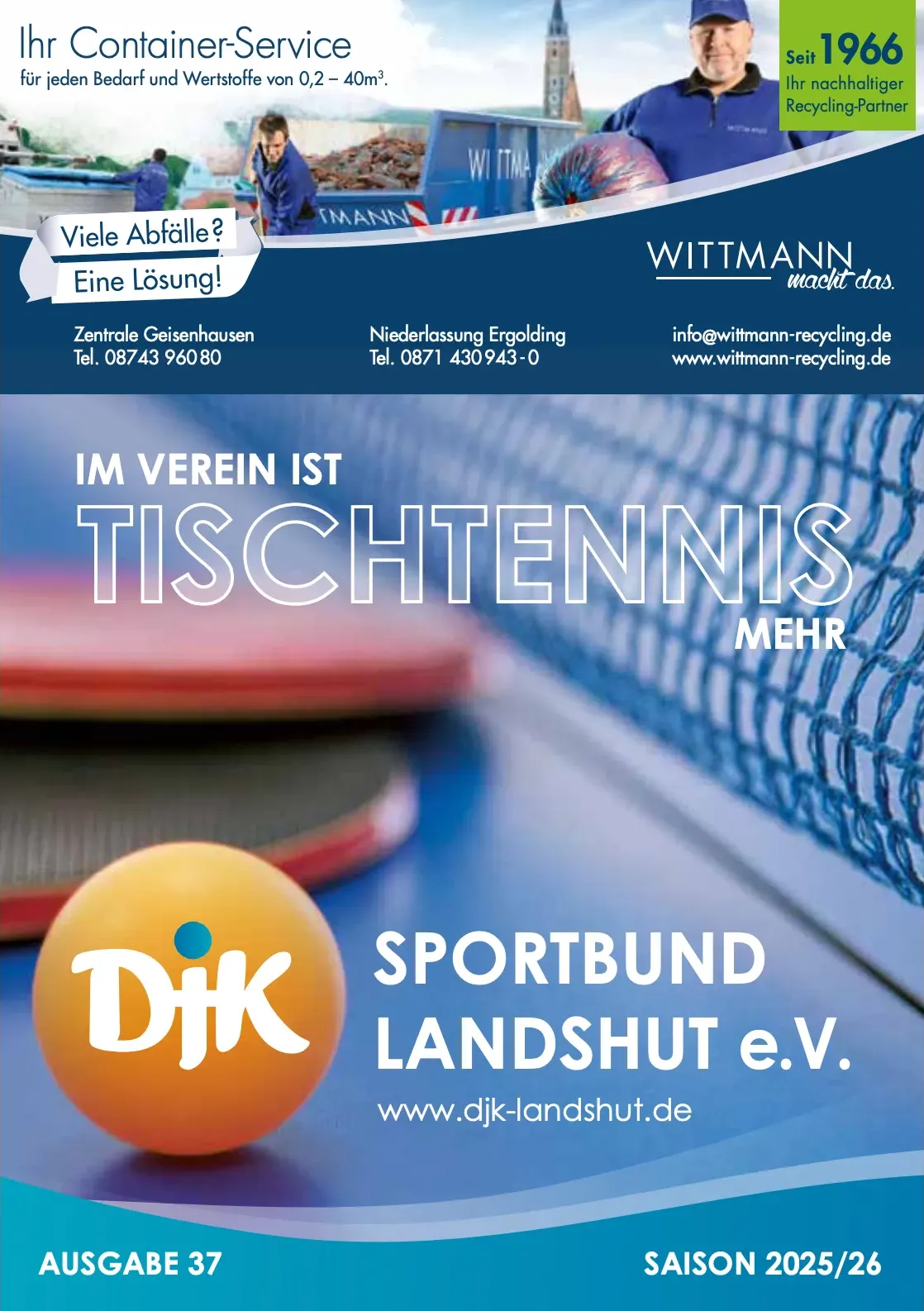 Programmheft der DJK vom Jahr 2026