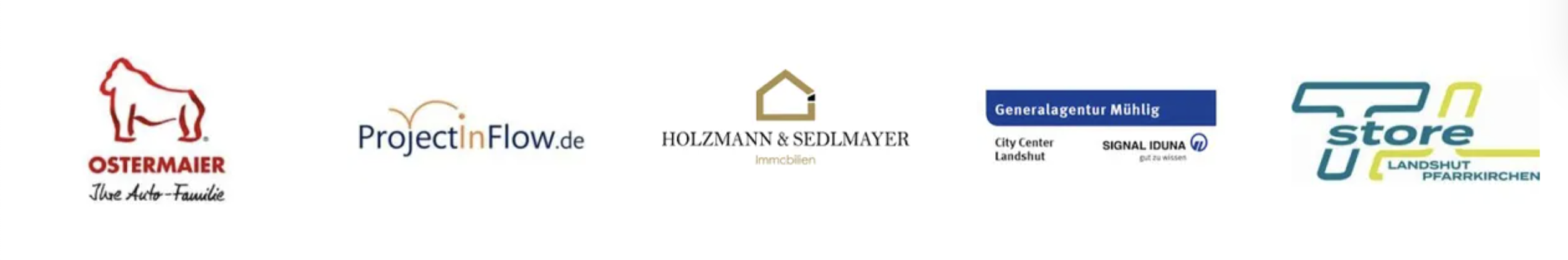 Bild der sich bewegenden Sponsorenleiste auf der Startseite